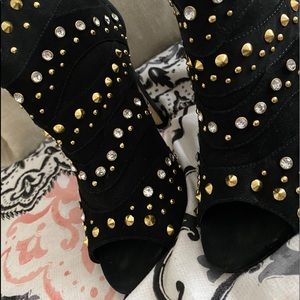 Bebe peep toe ankle shoe